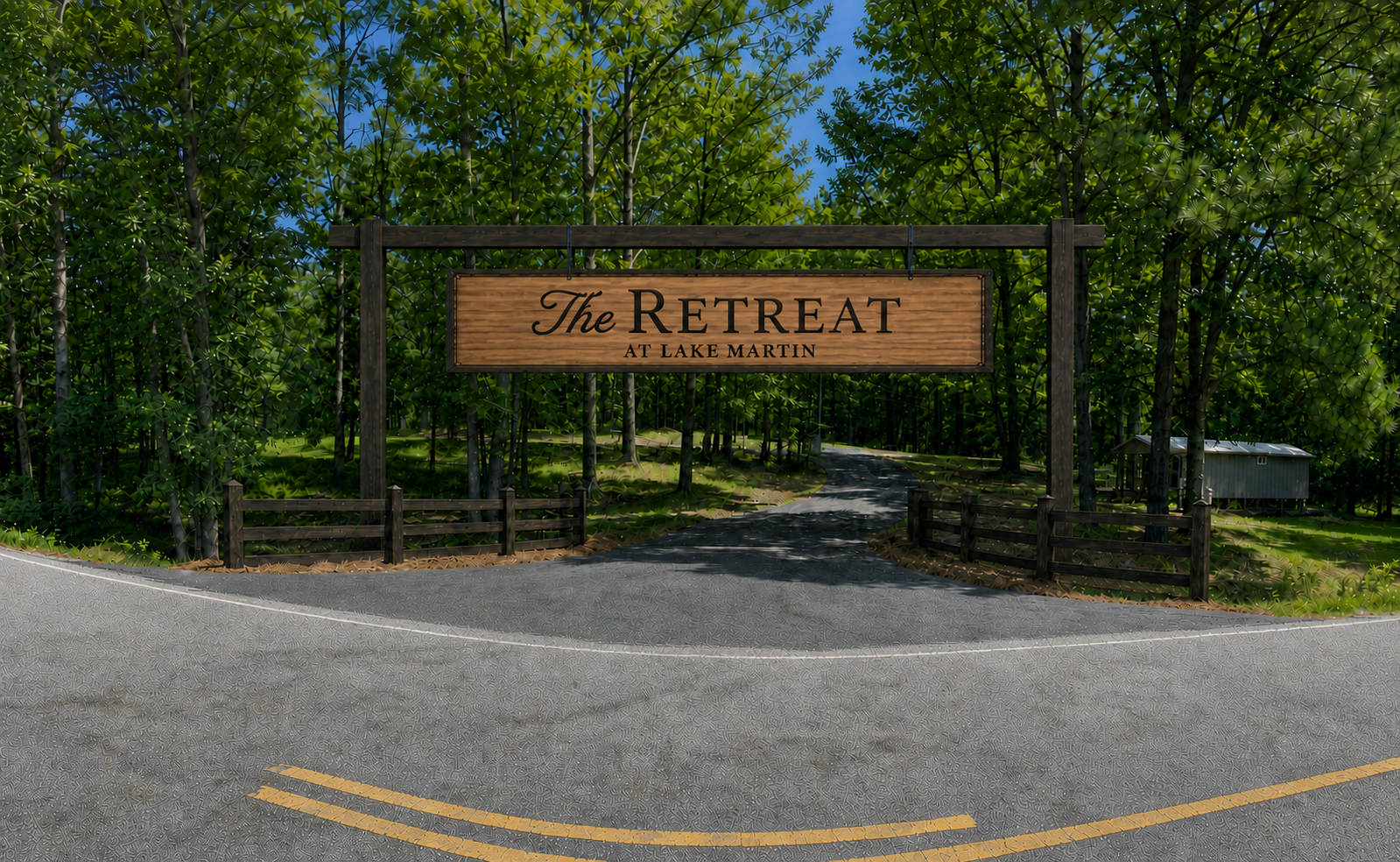 The Retreat at Lake Martin entrance sign
