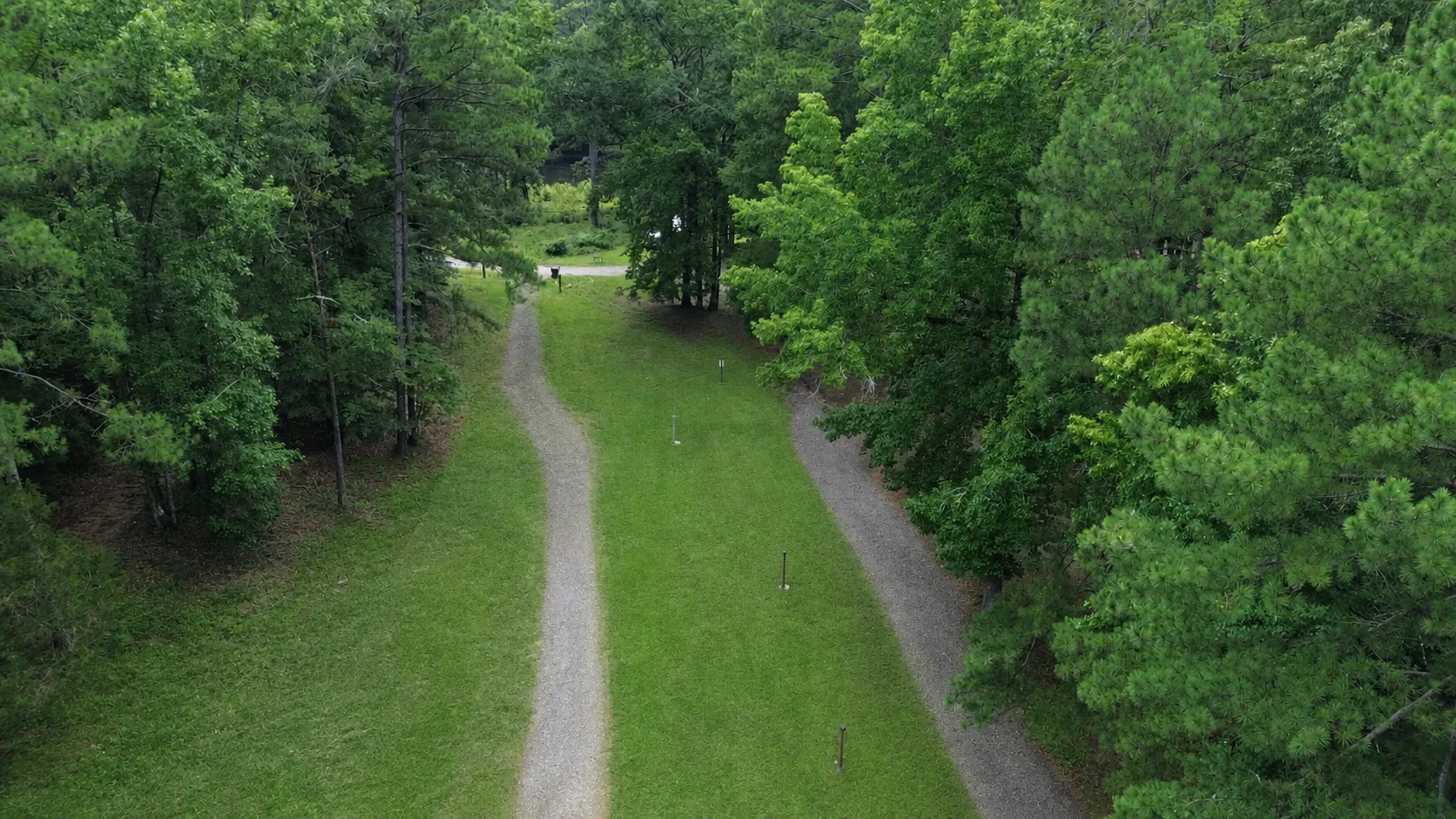 Wooded RV sites at The Retreat at Lake Martin